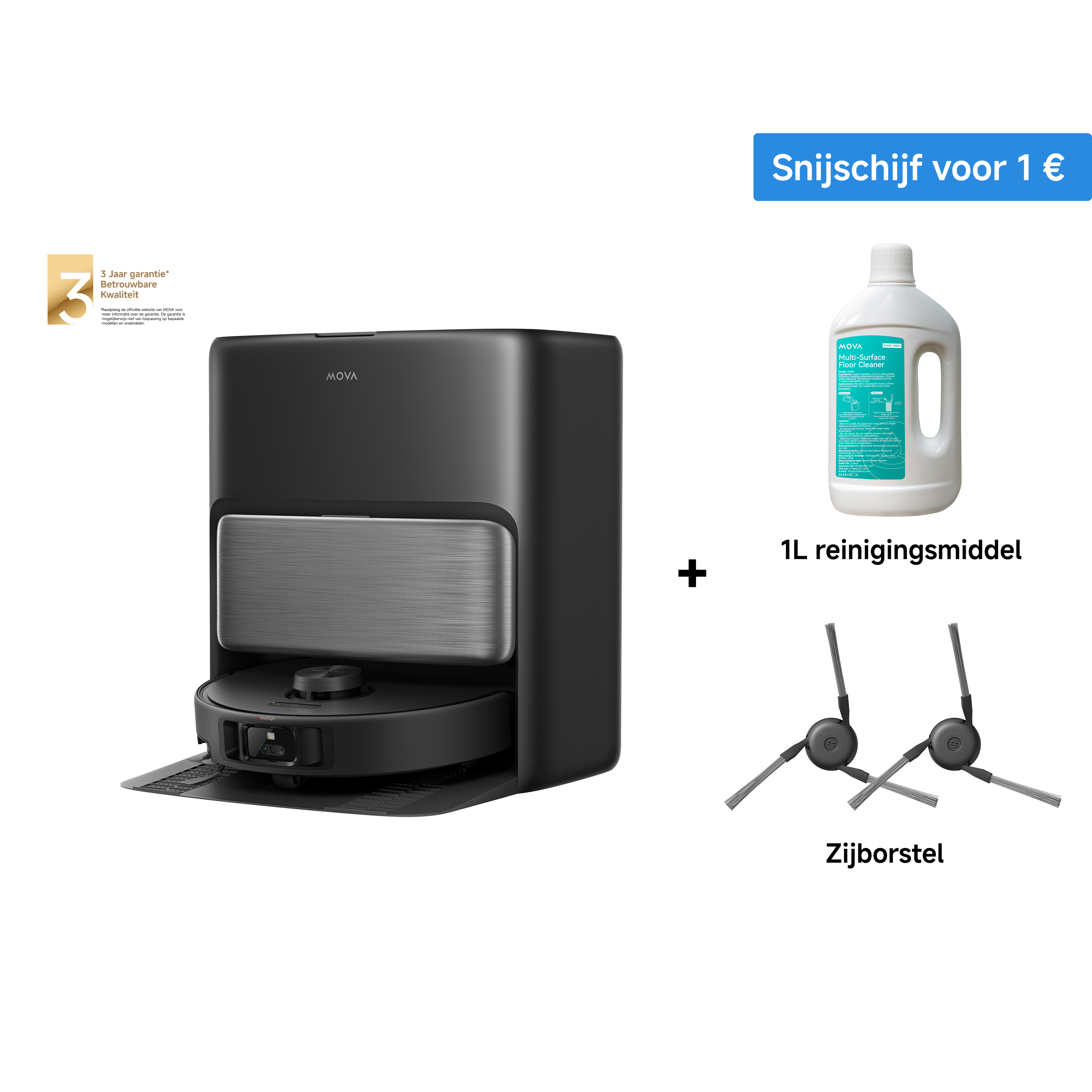 MOVA P70 Pro Ultra Robotstofzuiger Zwart