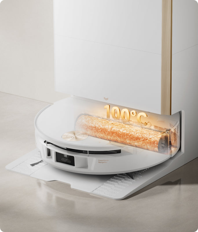 100 °C (212 °F)* Dweil wassen op hoge temperatuur -