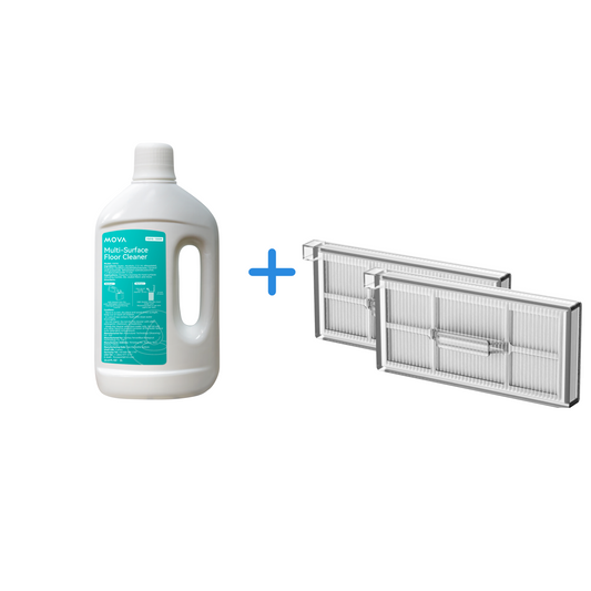Reinigingsoplossing (1 L) + Stoffilter voor MOVA S70 Roller/S70 Ultra Roller