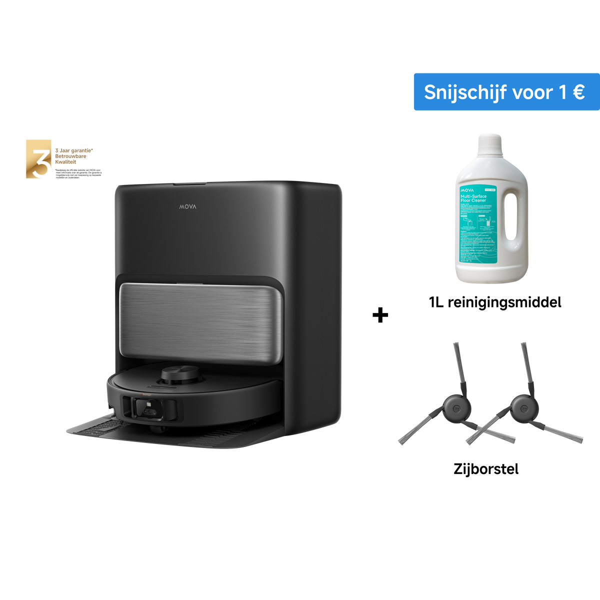 MOVA P70 Pro Ultra Robotstofzuiger Zwart