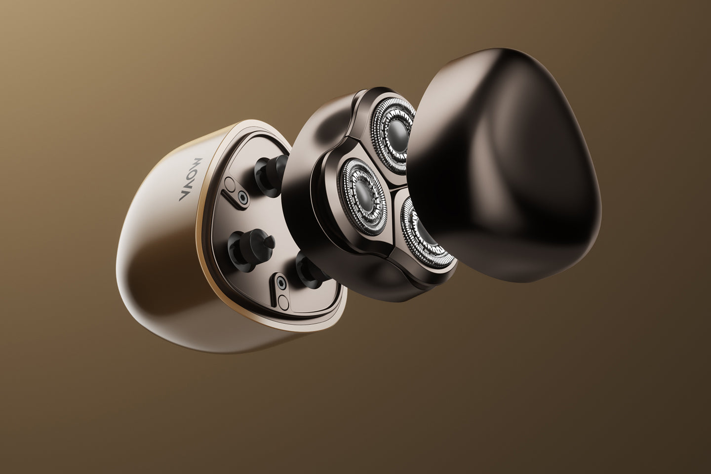 Ergonomisch driehoekig ontwerp met behuizing van zinklegering - 