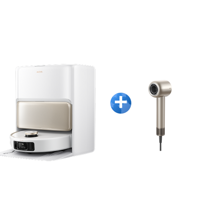 Mova V50 Ultra Complete Robotstofzuiger + MOVA Shine 10 Föhn Goud
