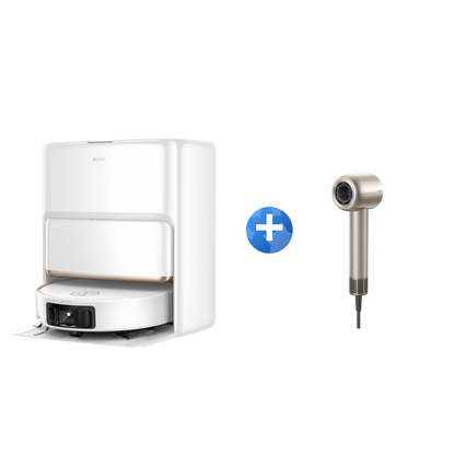 MOVA Z60 Ultra Roller Complete Robotstofzuiger + MOVA Shine 10 Föhn Goud