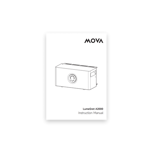 
              

MOVA LumeGret A2000 zonne-energiesysteem Gebruikershandleiding 1x

            