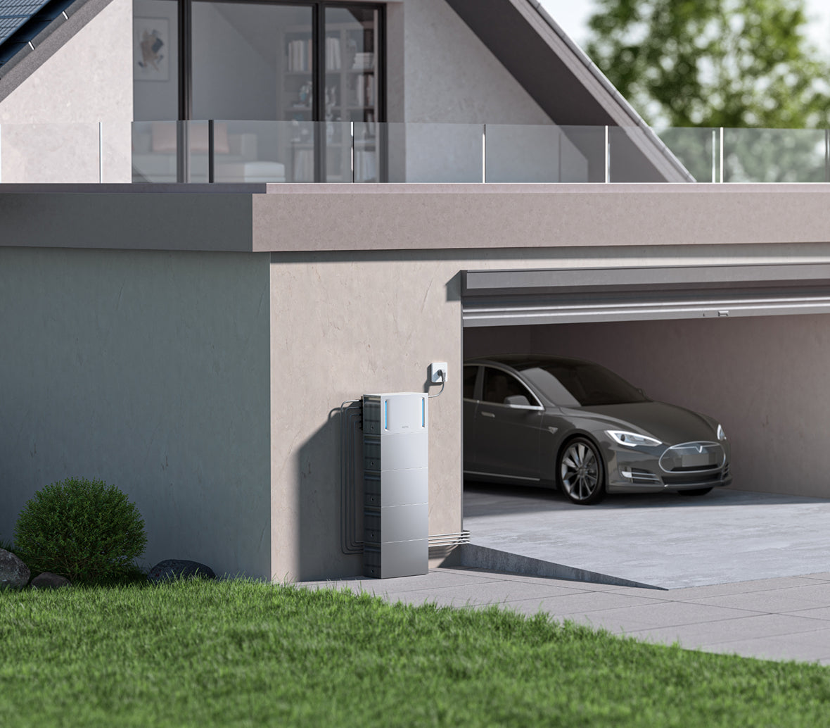 FluxCharge™ tot 3,6 kW PV-adaptief EV-snelladen