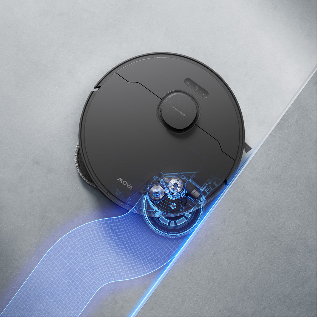 MOVA E50 Ultra robotstofzuiger zwart MaxiReach™-dweil