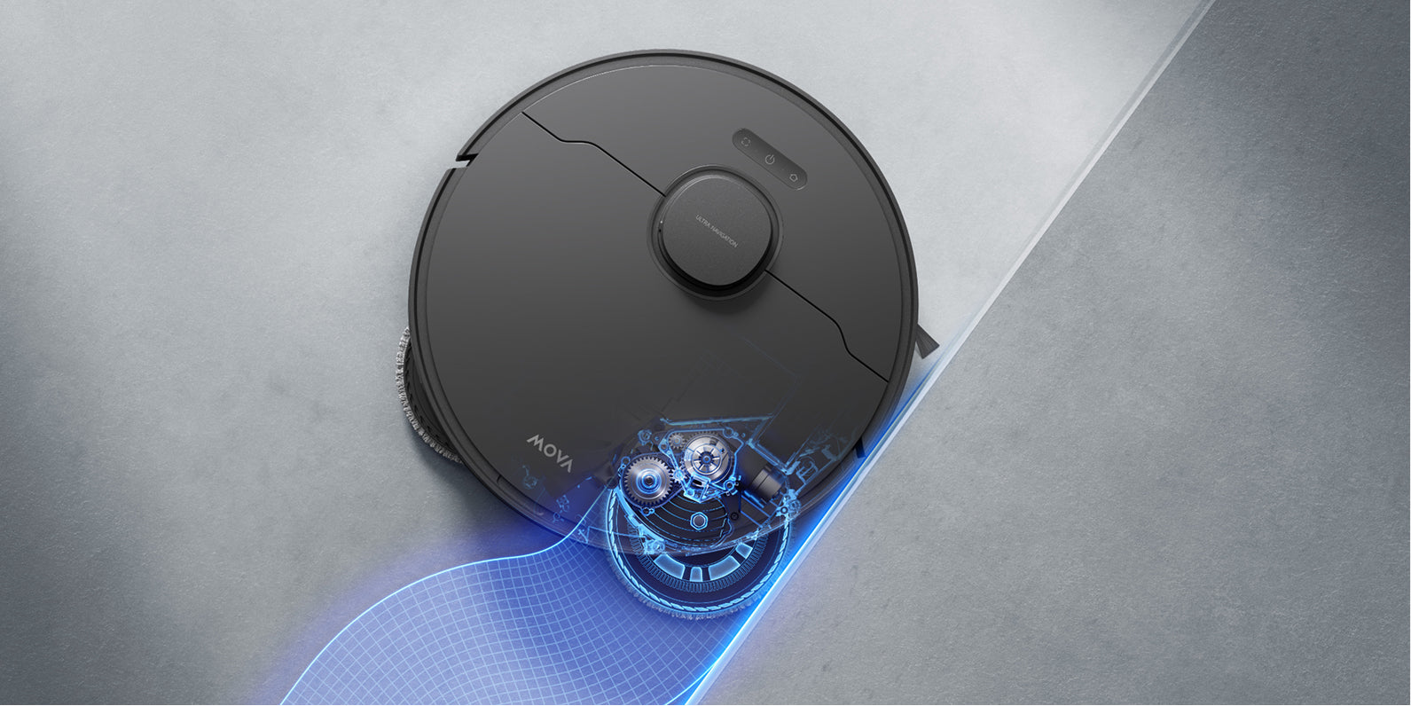 MOVA E50 Ultra robotstofzuiger zwart MaxiReach™-dweilGrondige randreiniging