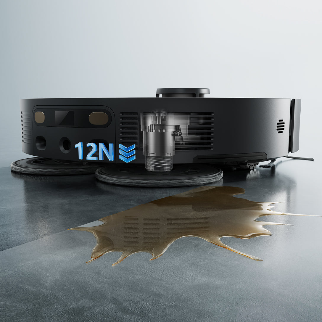 TurboScrub-technologie
12 N* neerwaartse druk