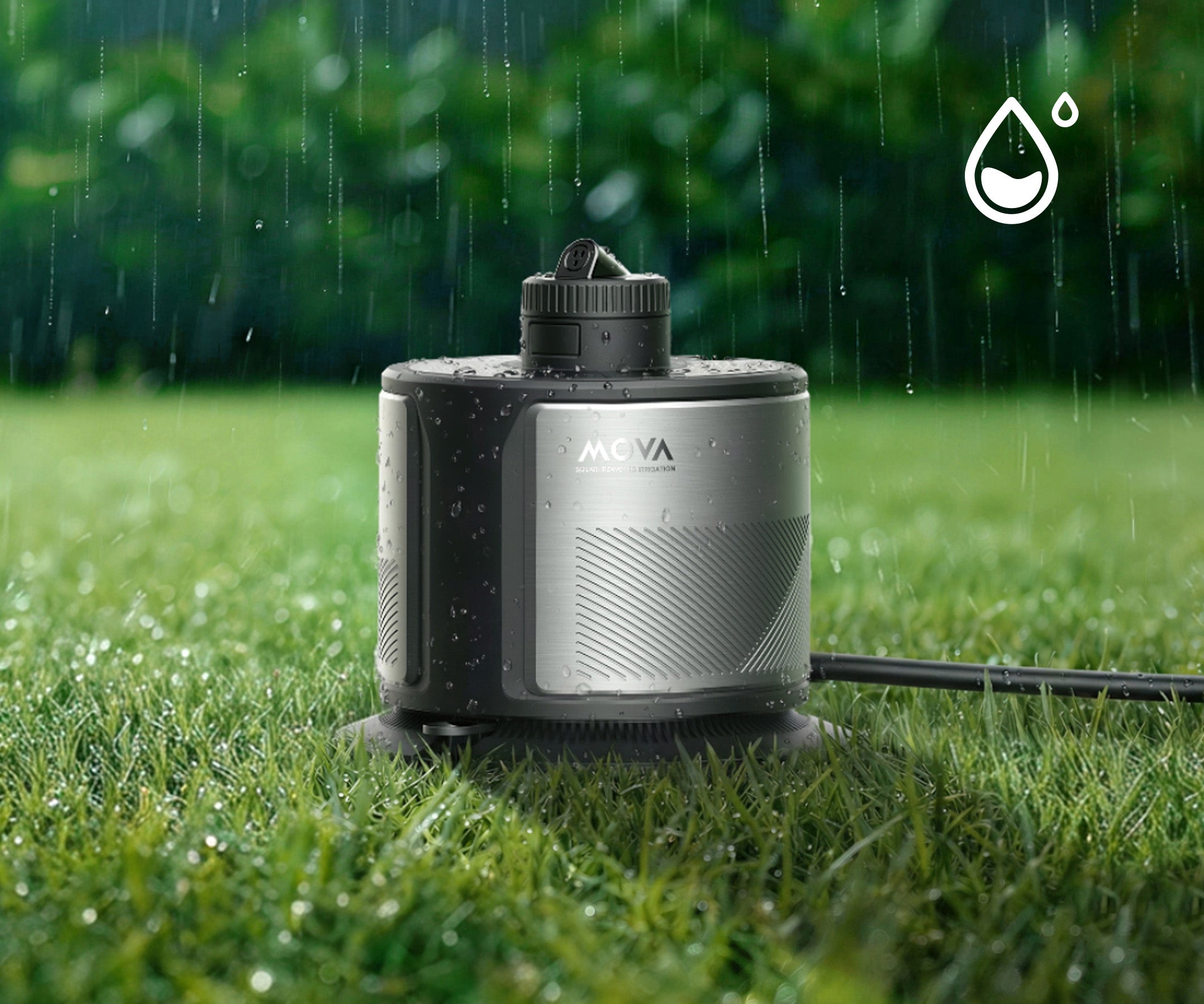 Directe reactie op regen: - 