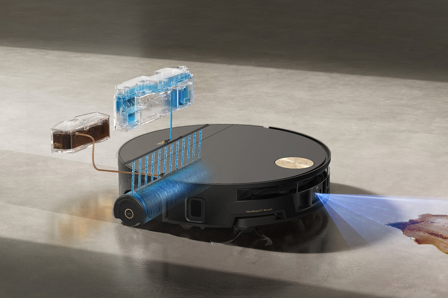 HydroForce™-dweil: grondige reiniging onder hoge druk met stromend water