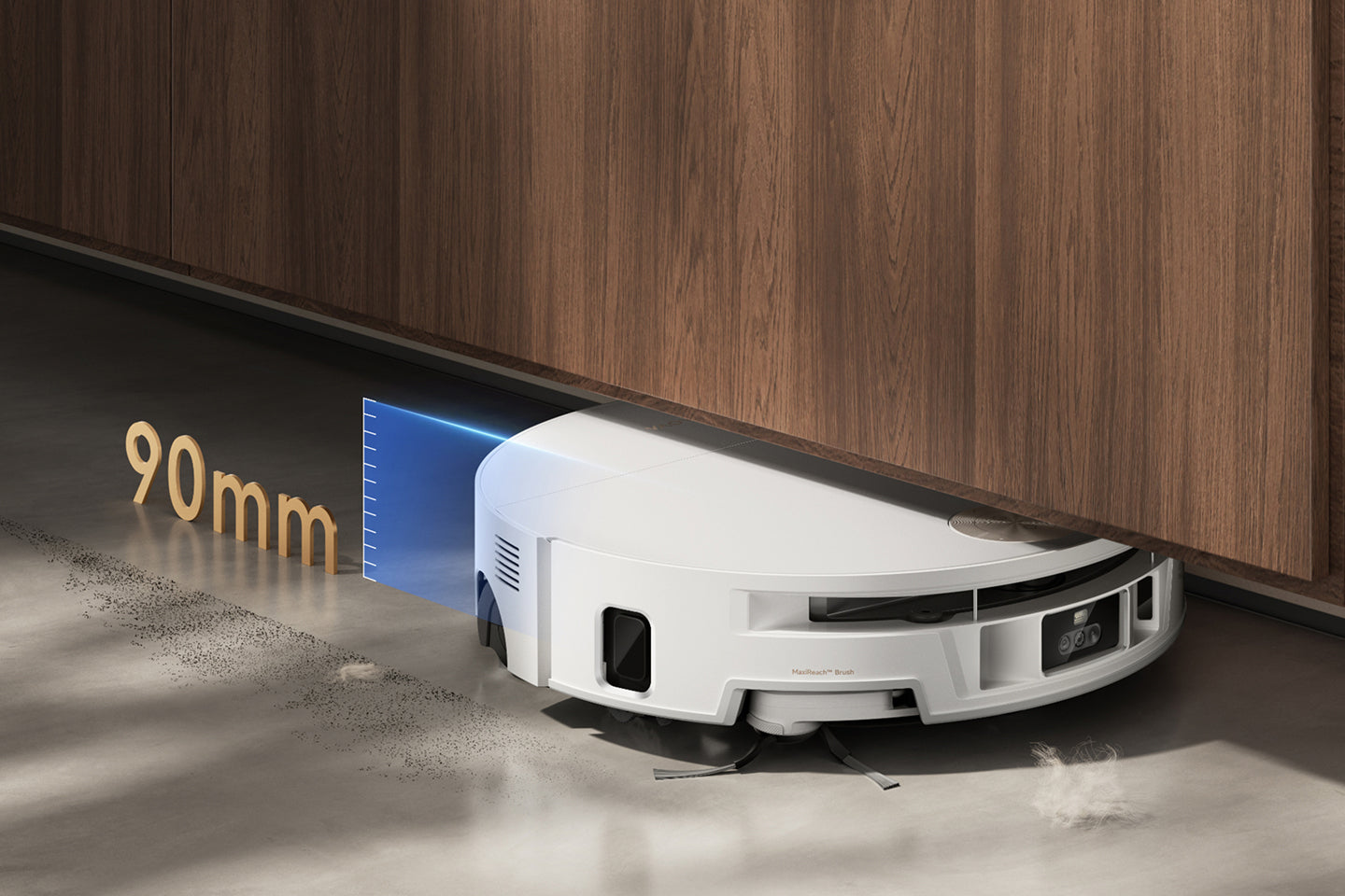 CovertSense™-navigatie met 90 mm (3,54 inch)* dunne robothoogte