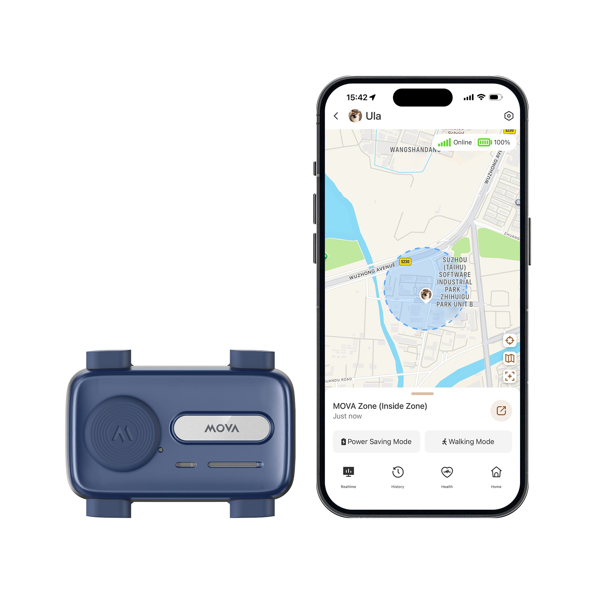 MOVA SureTrack Pro slimme GPS-huisdiertracker 