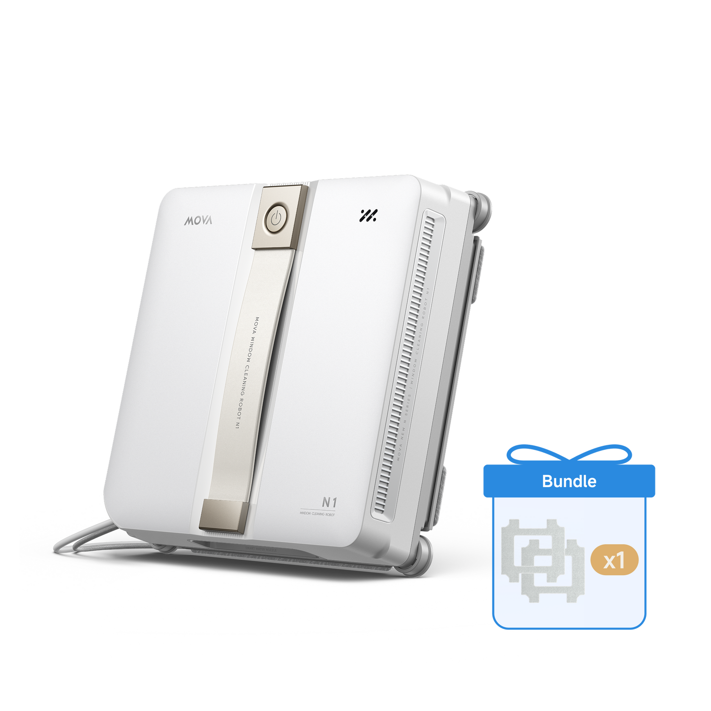 MOVA N1 raamreinigingsrobot White + Reinigingsdoek voor N1 raamrobot