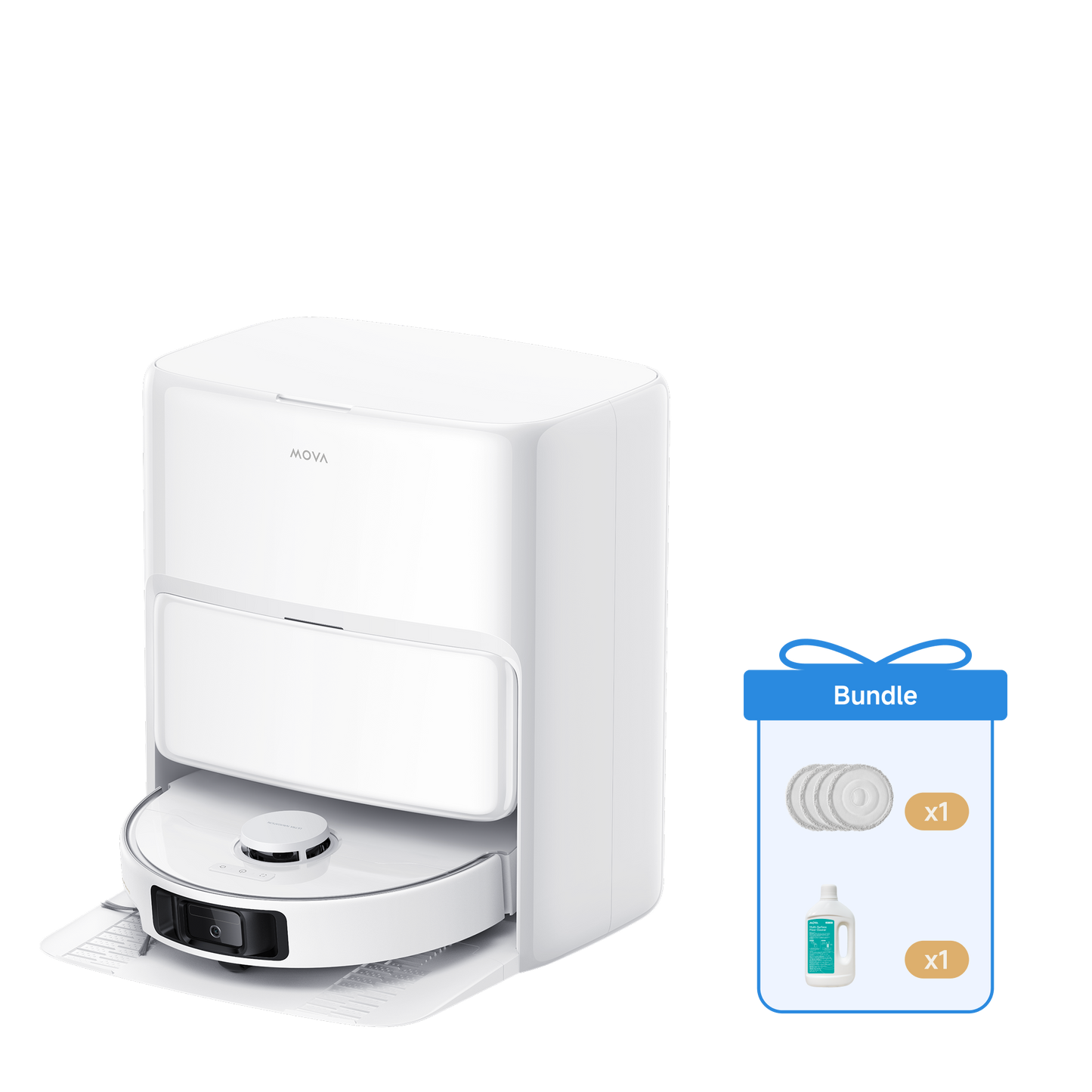 MOVA P50 Ultra Robotstofzuiger + Dweilpad + 1L reinigingsmiddel