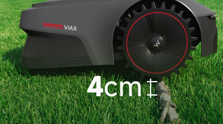 mova viax 250 beklimmen van 4cm obstakel