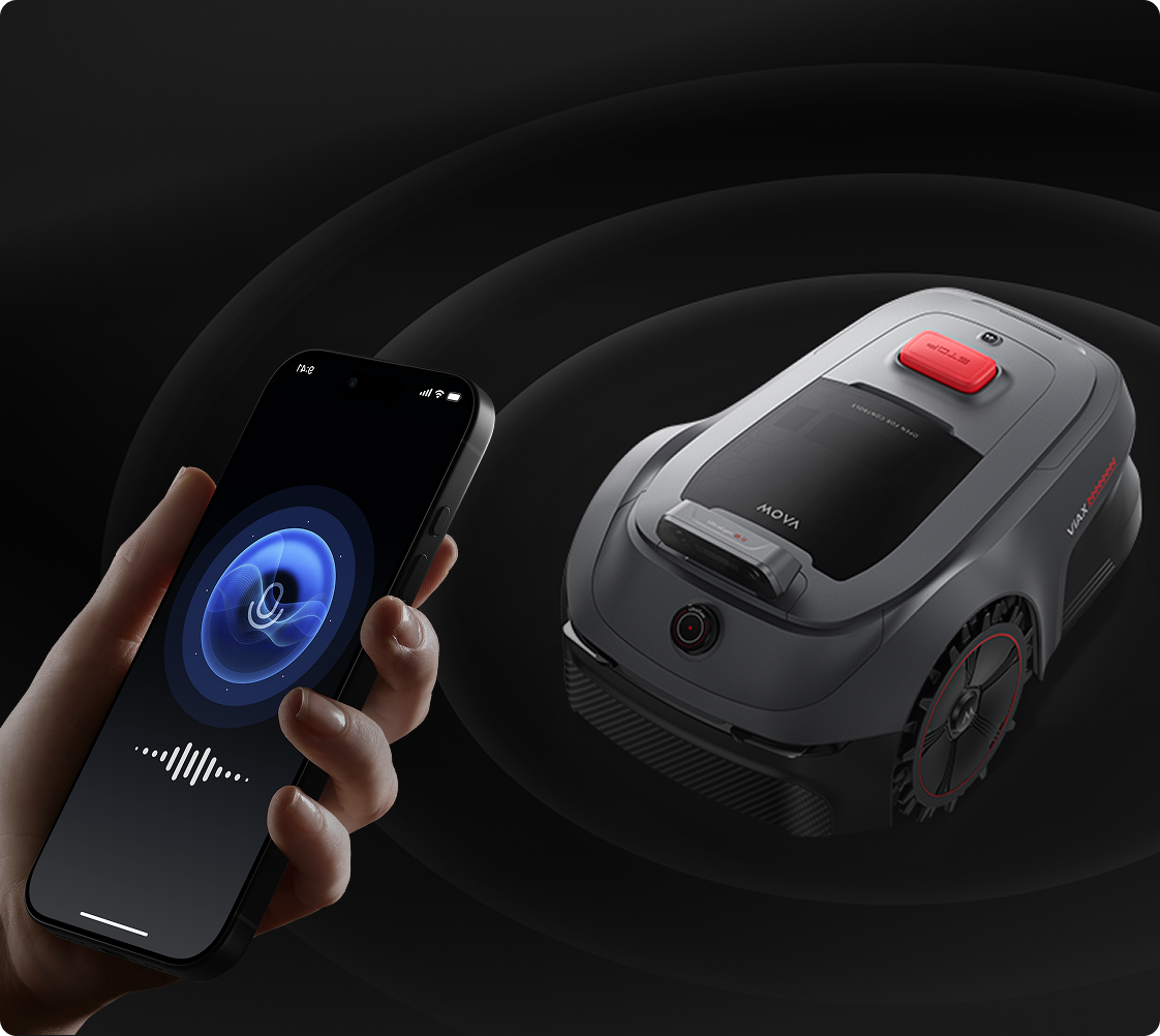 Live-audio - Spreek via de maaier om vreemden ervante weerhouden uw tuin te betreden.