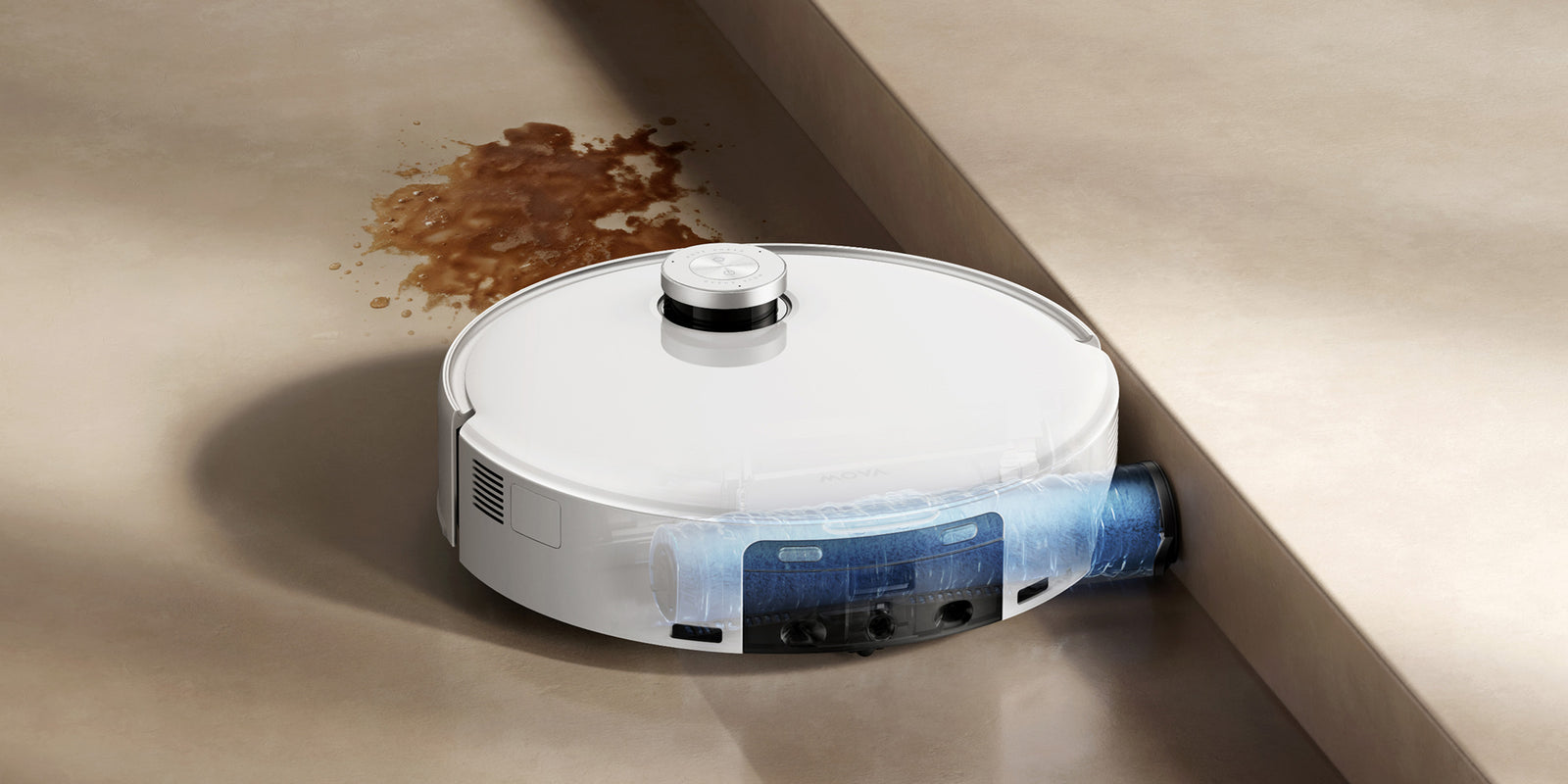 MOVA Z60 Ultra Roller Standalone vers water, tot aan de raander